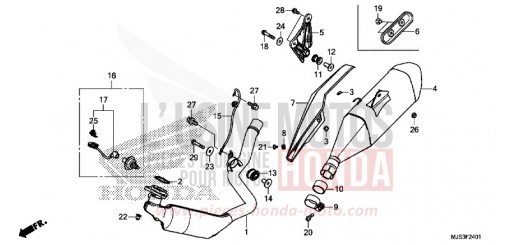 EXHAUST MUFFLER (NC750JH) NC750JH de 2017